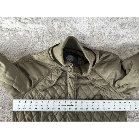 Vince Camuto Size L Quilted Outdoor Snap Button Jacket Long Sleeve Pocket Lined - Picture 6 of 10